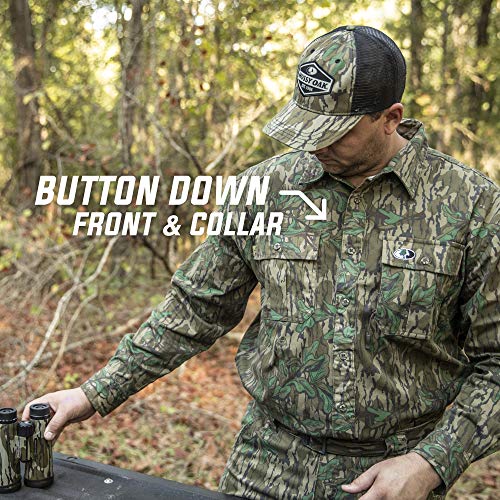 Mossy Oak Camouflage Cotton Mill |0 Hunt Shirt Hommes - Grande Taille